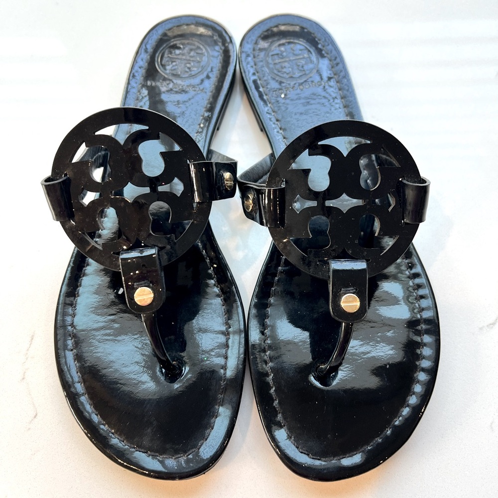 Like New-Tory Burch Black Patent Miller’s